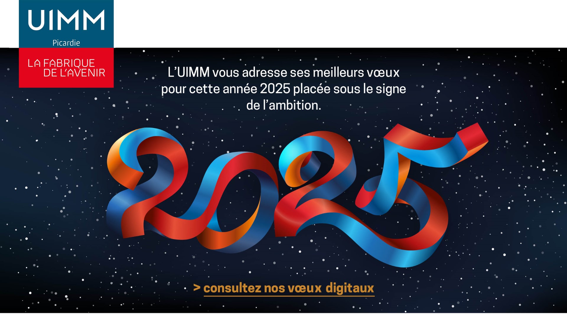 L’UIMM Picardie vous souhaite une excellente année 2025 !